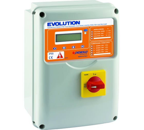 Станция управления EVOLUTION MONO 1ф PEDROLLO 532DOM003M 1