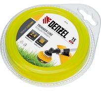 Леска для триммера квадрат 2,4 мм х 15 м блистер FLEX CORD DENZEL 96116