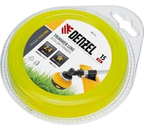 Леска для триммера звезда 2,4 мм х 15 м блистер FLEX CORD DENZEL 96112