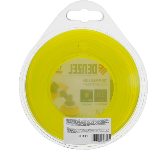 Леска для триммера звезда 2 мм х 15 м блистер FLEX CORD DENZEL 96111