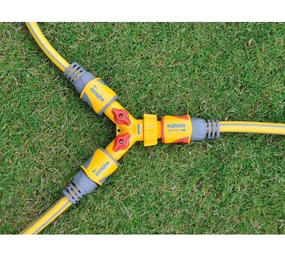 Коннектор для крана вне помещений 1/2" и 3/4" 2х канальный Hozelock 2256 3600