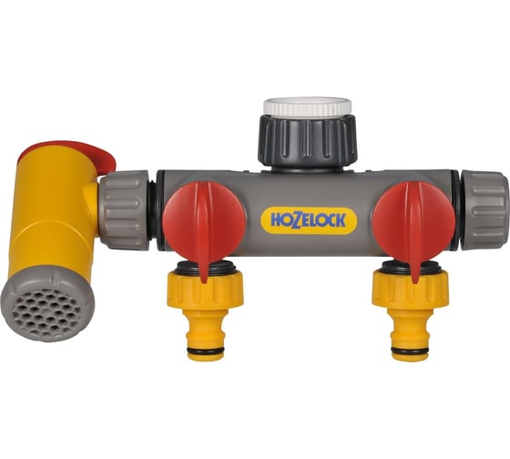 Разделитель потоков 2х канальный с краном Flow Max Hozelock 2250 3600