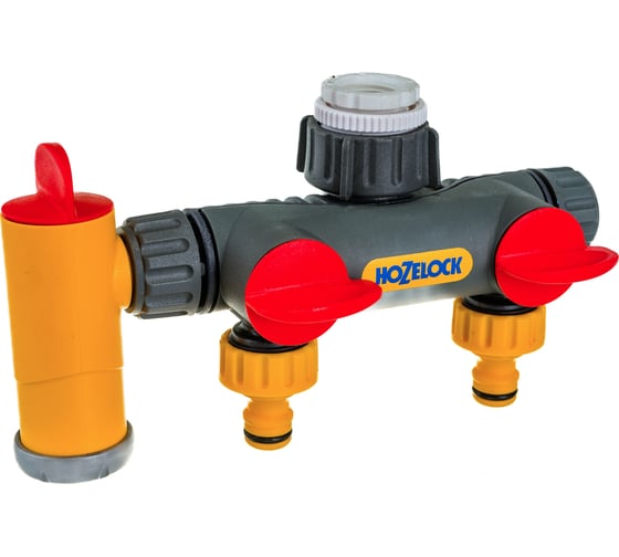 Разделитель потоков 2х канальный с краном Flow Max Hozelock 2250 3600