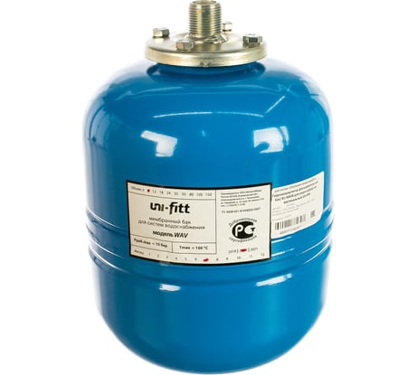 Гидроаккумулятор расширительный Uni-Fitt бак 8 л, для водоснабжения, вертикальный WAV8-U