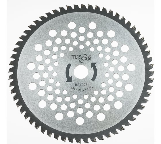 Нож для мотокосы BB1025, Professional, 255x25,4x60T, For Forest TUSCAR 1031025112-60-2