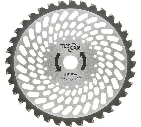 Нож для мотокосы BB1054, Premium, 230x25,4x36T, Super Light TUSCAR 1031054111-36-2