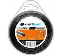 Леска для триммера DUAL PRO с жилкой, 2.4 мм, 15 м, круг Cellfast 35-063