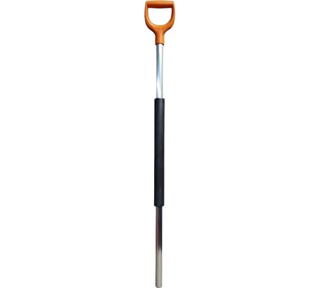 Черенок для лопаты алюминиевый 100см, d32 мм, c D образной ручкой LWI ORANGE (Р4) LWI-Ч6