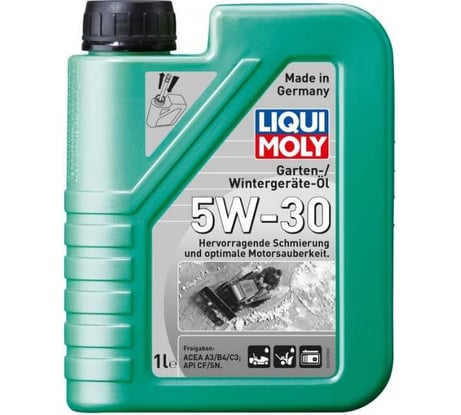 Масло моторное НС-синтетическое всесезонное для садовой техники Garten-Wintergerate-Oil 5W-30, SN C3, 1 л LIQUI MOLY 1279