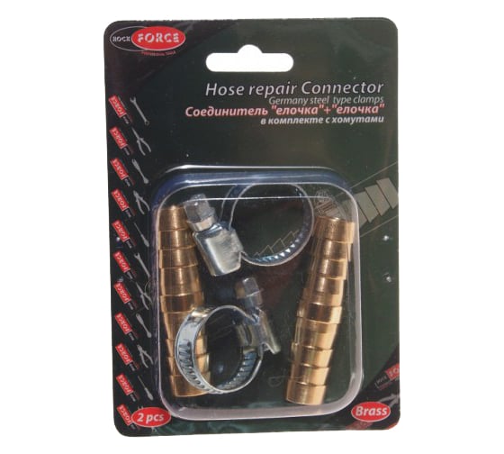 Соединитель елочка+елочка (12x12 мм) ROCKFORCE RF-HRC08/08(1854)