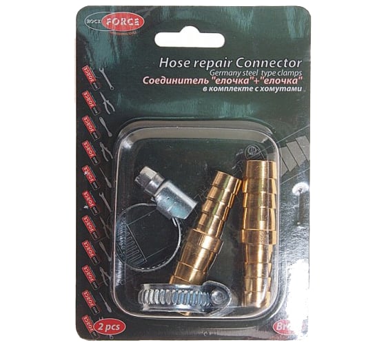 Соединитель елочка+елочка (12x10 мм) ROCKFORCE RF-HRC08/06(1853)