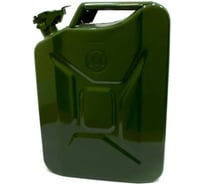 Канистра металлическая GL-954 оливковая, со стопорным шплинтом на крышке, 20 л ГЛАВДОР 38604