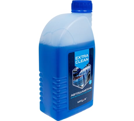 Автошампунь для бесконтактной мойки Extra Clean синий, шампунь концентрат 1кг VITEX v903901