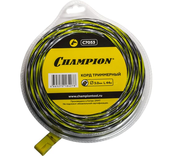 Триммерный корд Champion Tornado 3 мм 44 м C7053 1