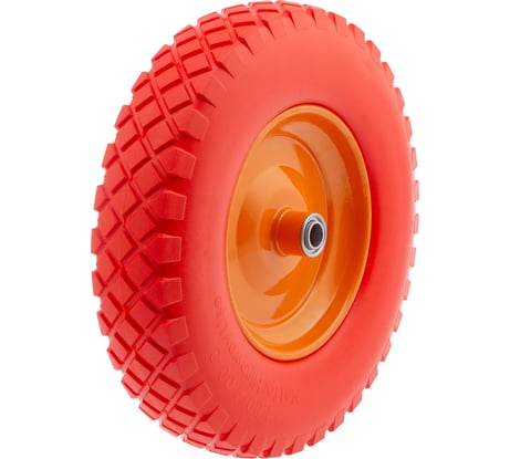Полиуретановое колесо 4.80/4-8, длина оси 90 мм, подшипник 20 мм Palisad 68977