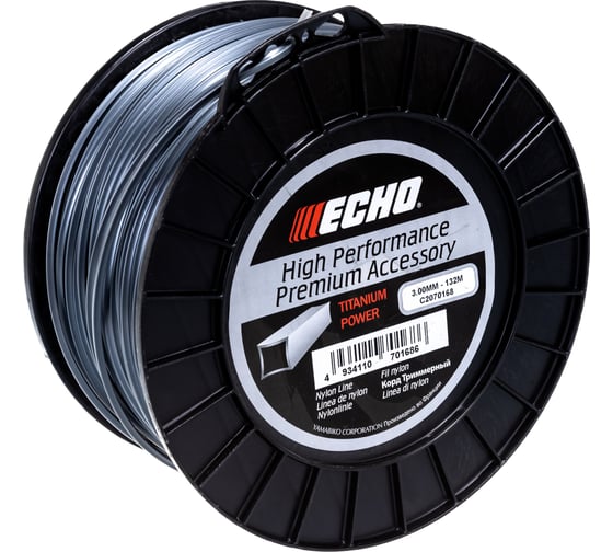Триммерный Корд ECHO Titanium Power Line 132 м х 3 мм C2070168