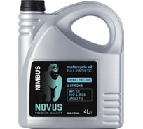 Моторное масло синтетическое NOVUS NIMBUS 2T ESTER+PIB+VHVI API TC, JASO FD, 4 л Новус NIM202304