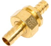 Латунный коннектор Truper для шланга 1/2" мама-папа CFM-1/2B 12704
