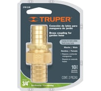 Латунный коннектор Truper для шланга 3/4" мама-папа CFM-3/4B 12708