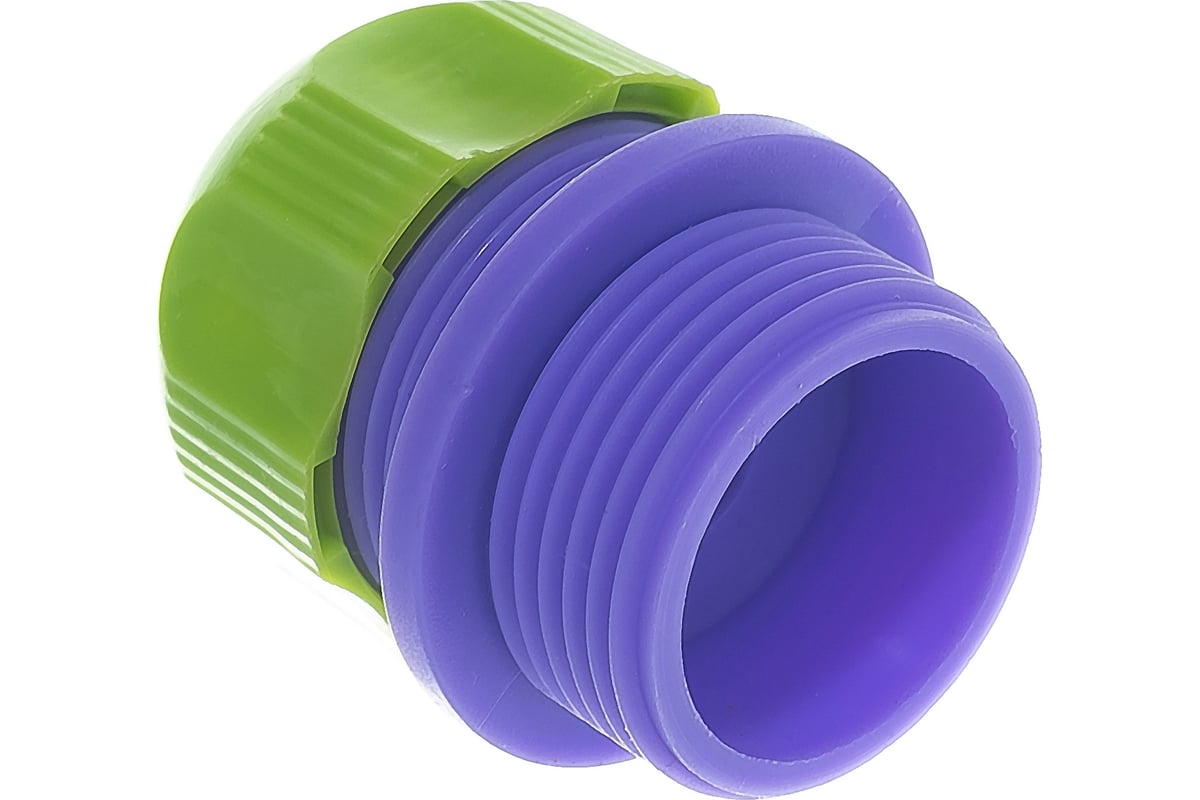 Пластмассовый соединитель Palisad для шланга 1/2" с внешней резьбой 3/4 ...