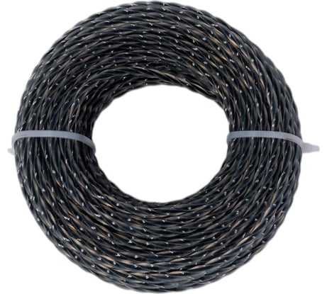 Леска для триммера (15 м, скрученный квадрат, 3 мм) с нейлоновым сердечником USP 78305