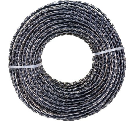 Леска для триммера (15 м, скрученный квадрат, 4 мм) с нейлоновым сердечником USP 78310