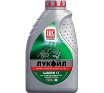 Моторное масло GARDEN 4Т SAE 30, 1 л Лукойл 204