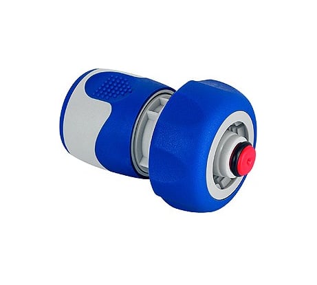 Коннектор с аквастопом для шланга (19 мм; 3/4; пластик; TPR) GREEN APPLE Б0003119