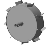Грунтозацеп вал 30 мм, 445x120 мм, засыпной, втулка 82 мм FORZA 01.01.17ГМБС30.450.120