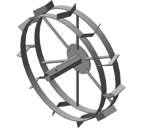 Грунтозацеп вал S32 мм, для окучивания, 585x120 мм, втулка 205 мм, 2 обода FORZA 01.01.44.