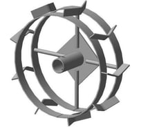 Грунтозацеп вал 30 мм, 310x95 мм, втулка 85 мм, 2 обода FORZA 01.01.11ГМК 30.310.95