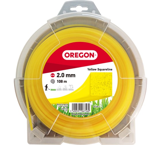Леска Yellow Round Square (2 мм; 108 м) OREGON 69-408-Y 1