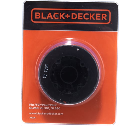 Шпуля с леской для GL250, GL310, GL360 Black&Decker A6226-XJ