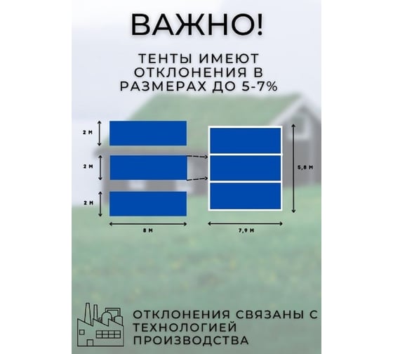 Тент полиэтиленовый 3x4 м, 70 г/кв.м, тарпаулин МТ-ПАК ТОРГ 4646942