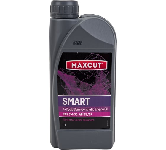 Масло 1 л SMART 4T Semi-Synthetic MAXCUT 850930716. страна-изготовитель:Россия . Цена: 0, техническое описание, фасовка, соответствие двигателям техники.