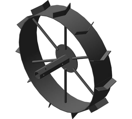 Грунтозацепы вал S32 мм. для окучивания 585х120 мм. втулка 205 мм. сплошной обод FORZA 01.01.43ГМБ.S32585.120