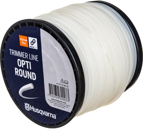 Корд триммерный (круг; 3,3 мм; 75 м; на катушке) Opti Husqvarna 5976688-50