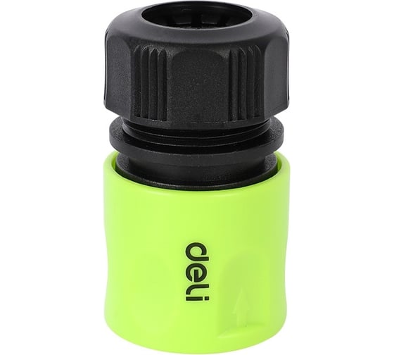 Соединитель (коннектор) быстросъемный для поливочных шлангов 1/2 DL8792 ударопрочный ABS-пластик DELI 135172 1