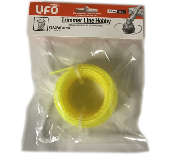 Нейлоновая леска 3.0 мм, 10 м, квадрат витой UFO 914030010U 1