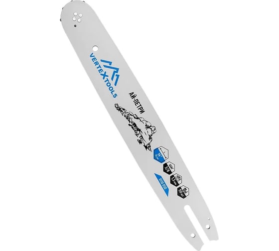 Шина для бензо и электропилы 14", 3/8" LP, 1.3 мм, 50 звеньев vertextools 0110-050