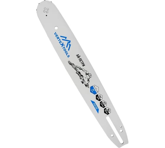 Шина для бензо и электропилы 14", 3/8" LP, 1.3 мм, 52 звена vertextools 0110-052