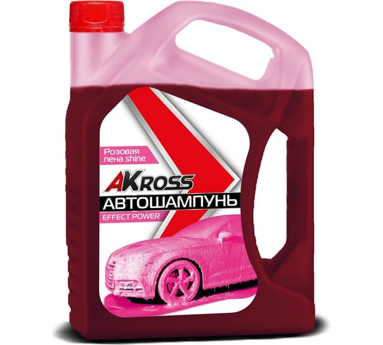 Шампунь для бесконтактной мойки Effect Power Shine NEW розовая пена 5 кг AKross AKS0058COS 1