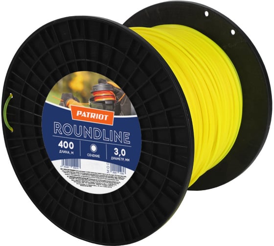 Леска Roundline (3 мм; 400 м; круглая; бобина) PATRIOT 805205006