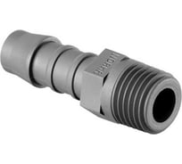 Прямой резьбовой переходник GES 8/R, 1/2", PA6, 100 шт NORMA NR-07108913008