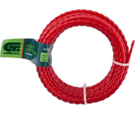 Леска для триммера овальная витая (3.0 мм; 10 м) СИБРТЕХ 961385