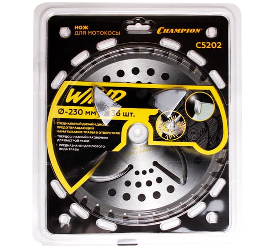 Нож с зубцами Wind (230 мм; 25.4 мм; 36Z) CHAMPION C5202 1