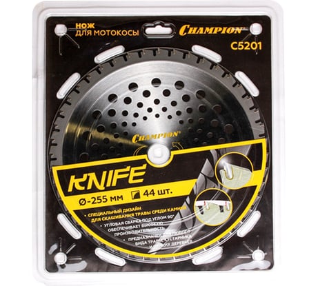 Нож с зубцами Knife (255 мм; 25.4 мм; 44Z) CHAMPION C5201