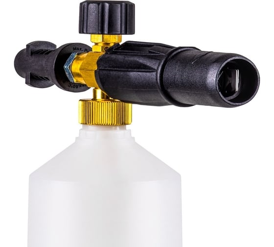 Пенная насадка с переходником для автомойки Karcher К2-К5, пластиковый переходник, CPK Премиум 1 литр ООО ТД Гидромаркет GMA-Pm-foam-CpK