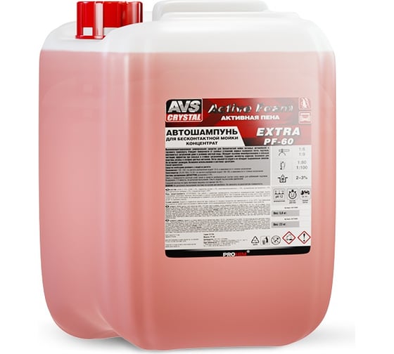 Автошампунь EXTRA PF-60 для бесконтактной мойки Active Foam 1:6-9 5.8 кг AVS A07589S