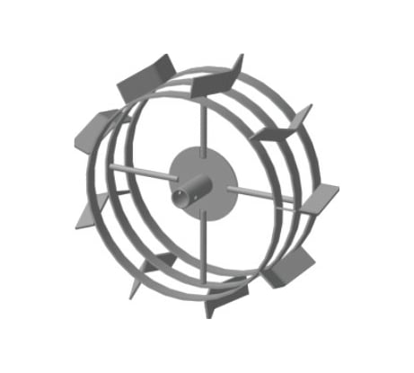 Грунтозацеп вал 30 мм, 445х180 мм, втулка 85 мм, 3 обода FORZA 01.01.14.29 ГМБУ30.445.180